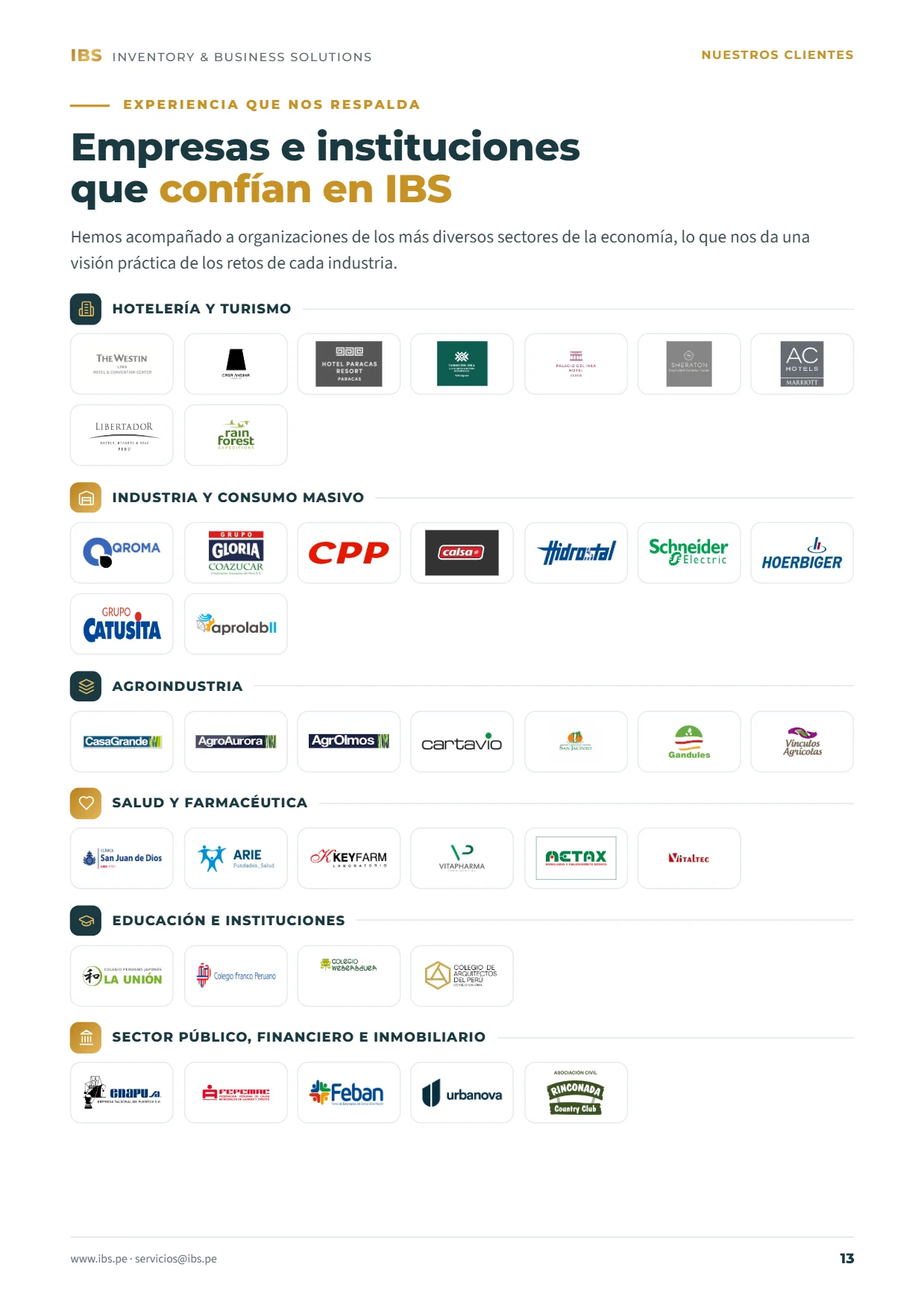 Brochure IBS, página 13